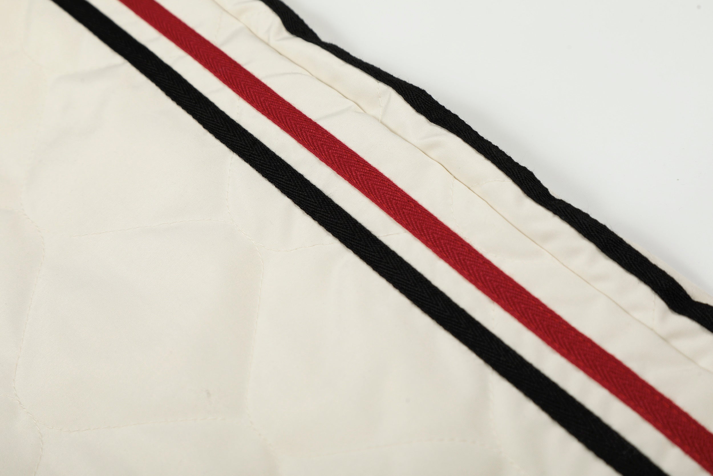 CapCabin Quilted Track Wide-Leg Pants