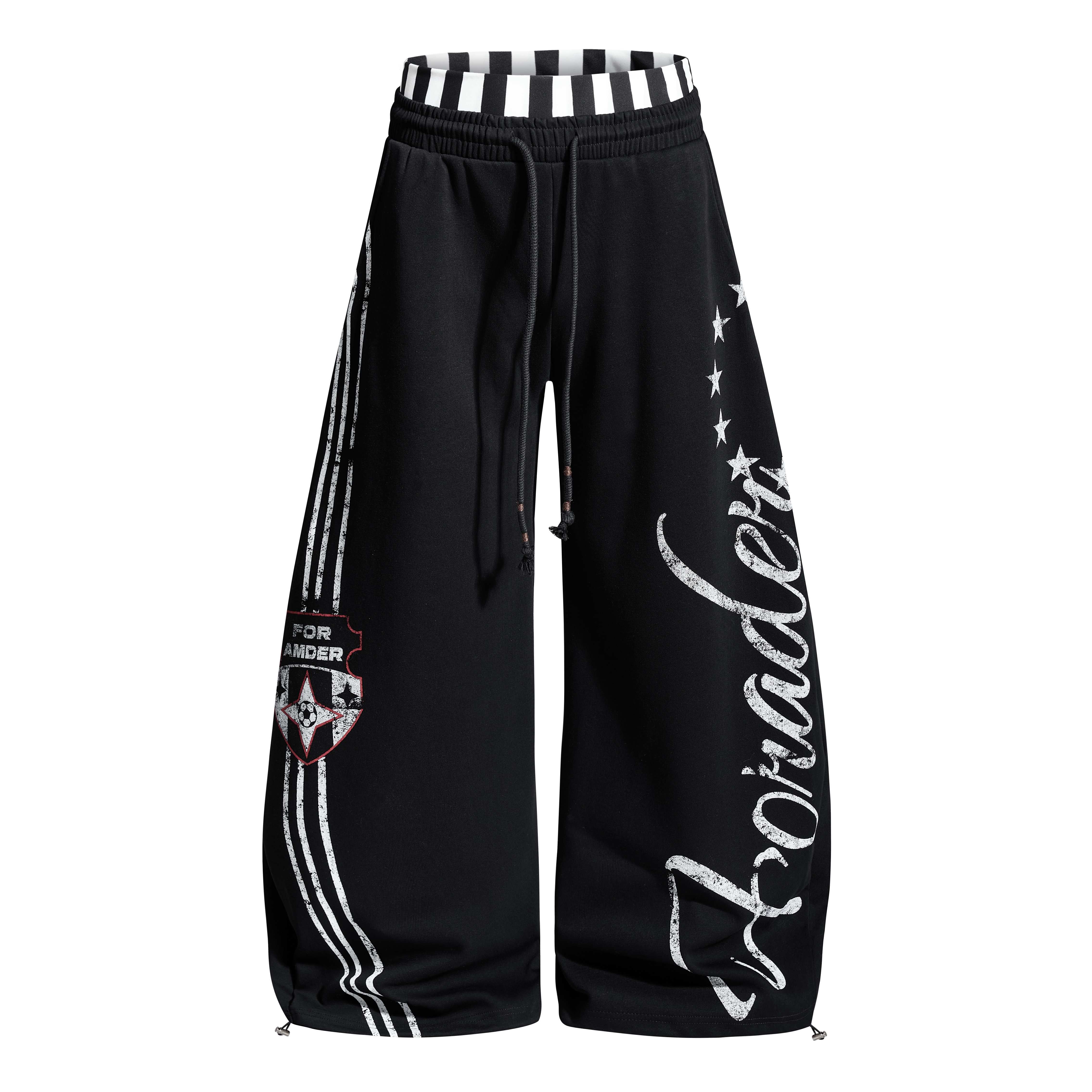 CapCabin “American Varsity” Wide-Leg Sweatpants