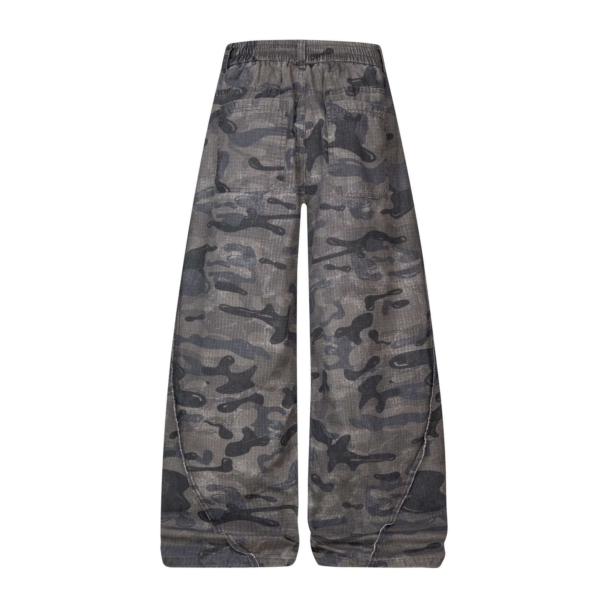 CapCabin Dark Camo Wide-Leg Pants