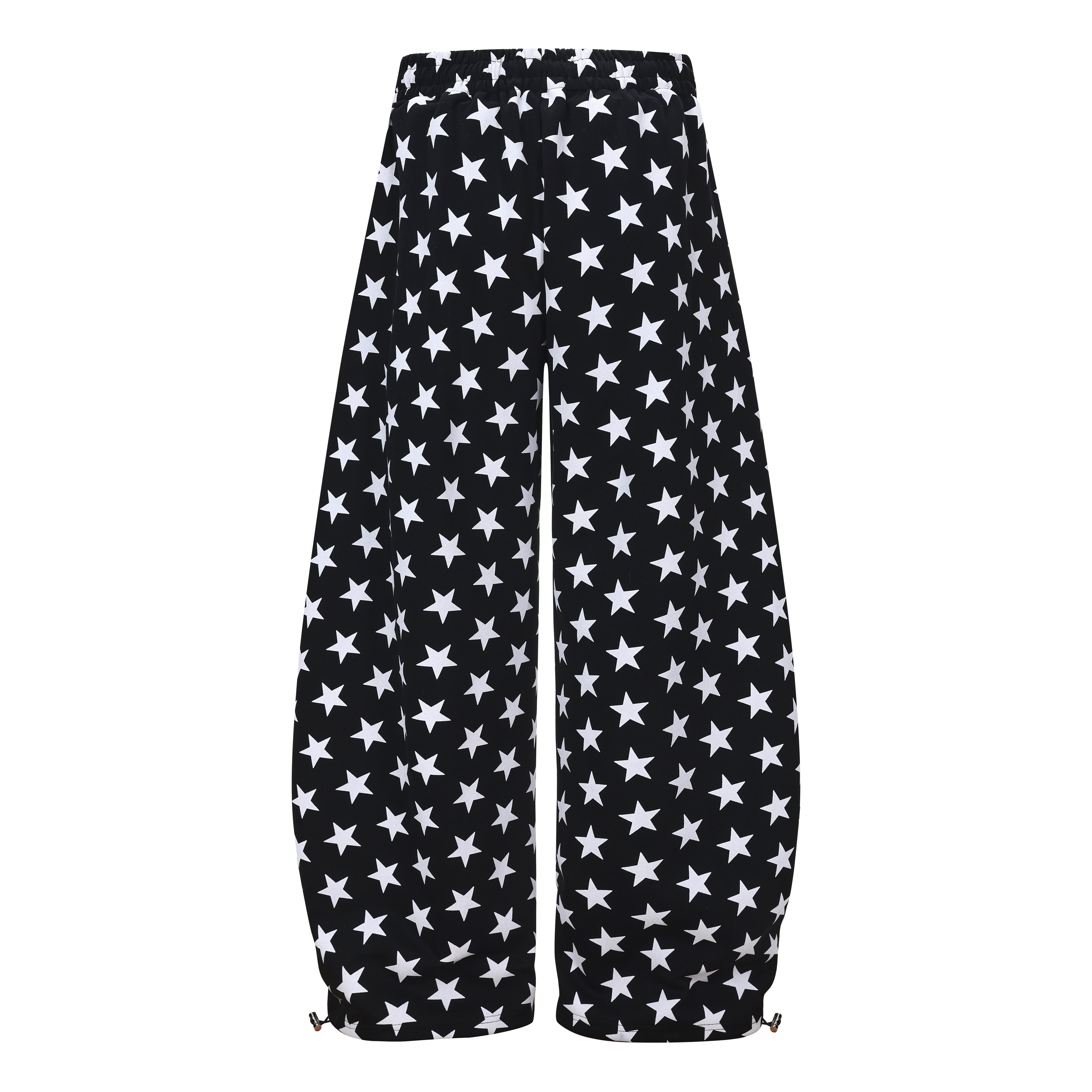 CapCabin Star Print Wide-Leg Sweatpants