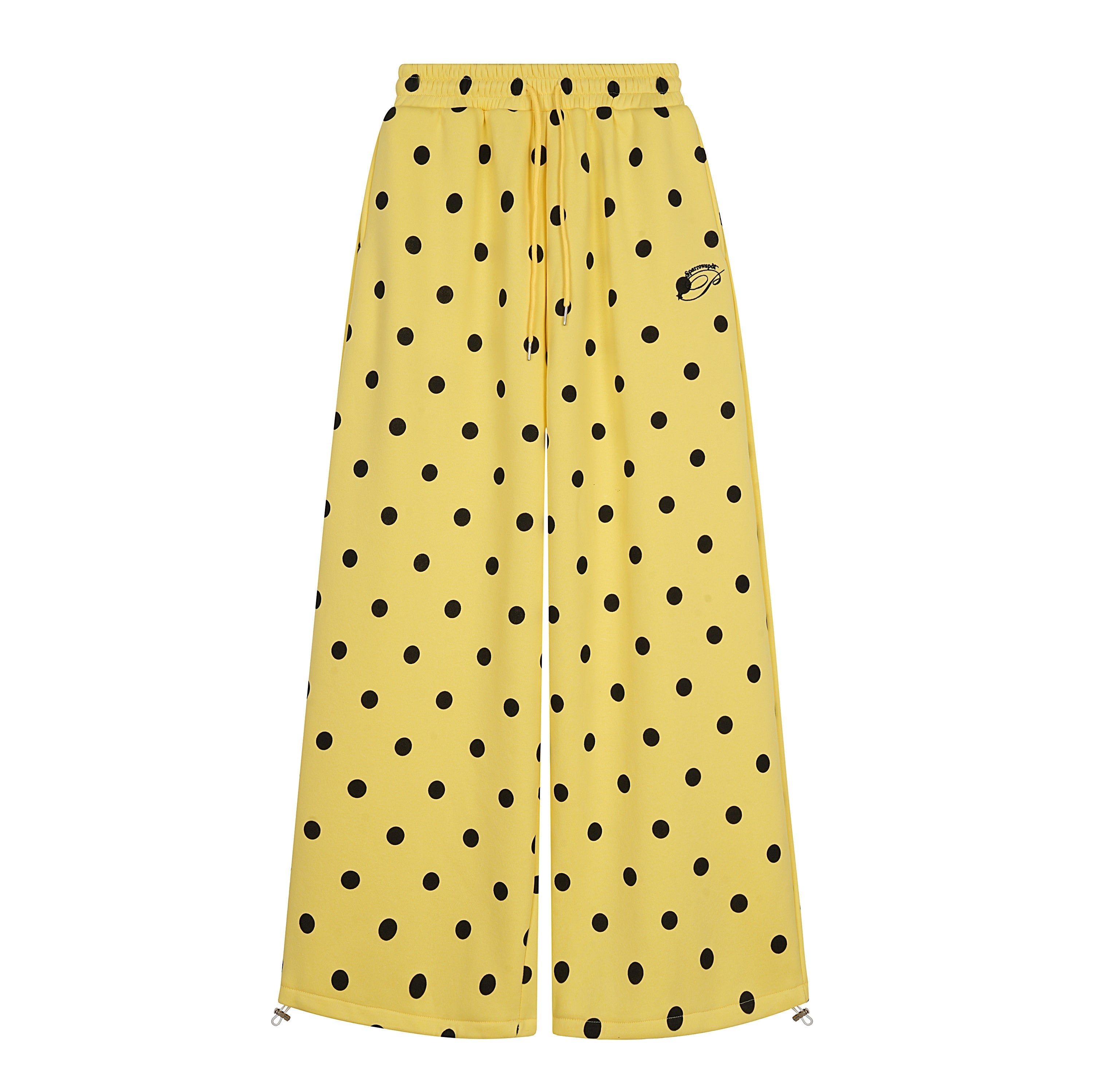 CapCabin Polka Dot Wide-Leg Pants