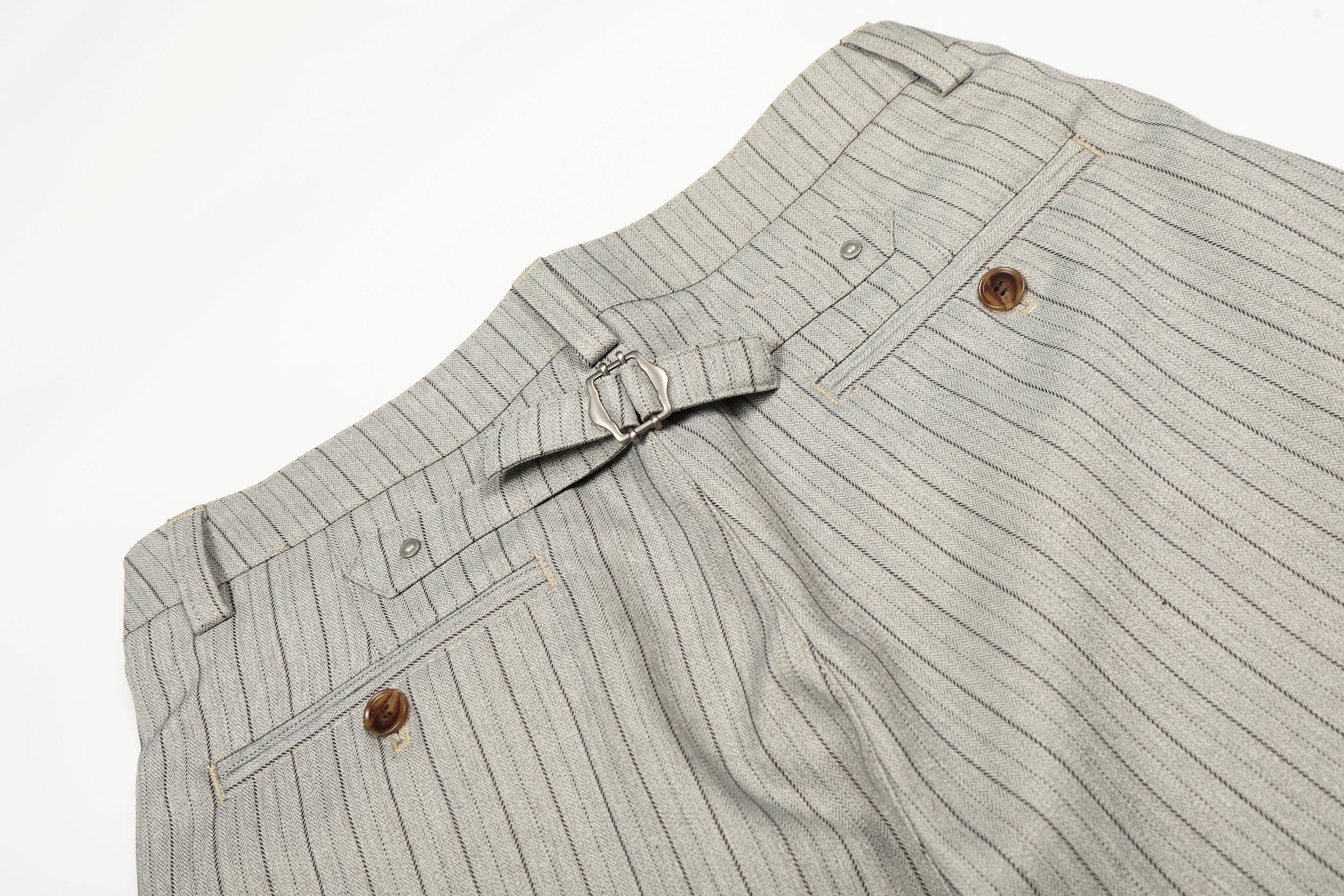 CapCabin Vintage Stripe Barrel Trousers
