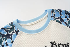 CapCabin Camo Raglan Long Sleeve Tee