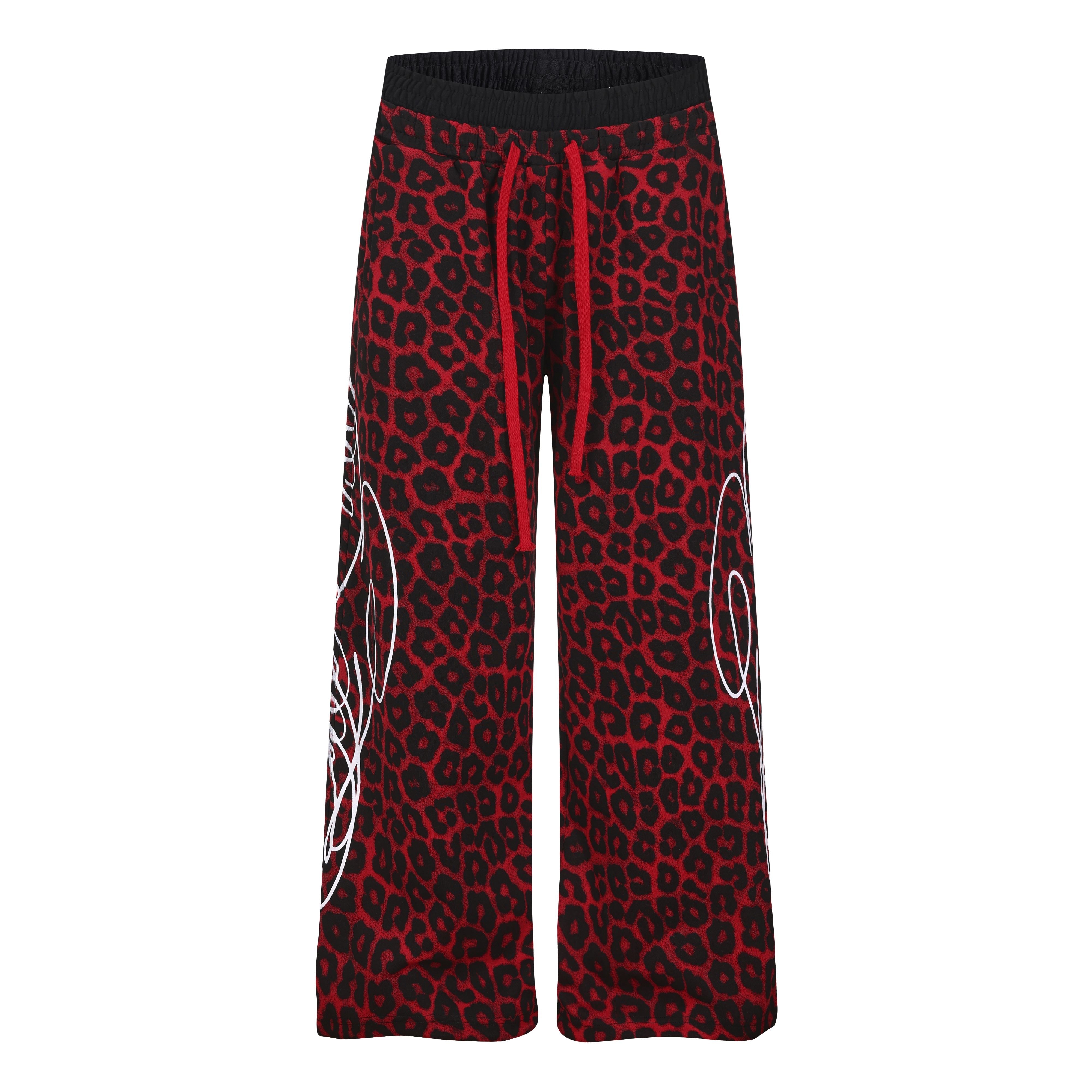 CapCabin Leopard Panel Sweatpants