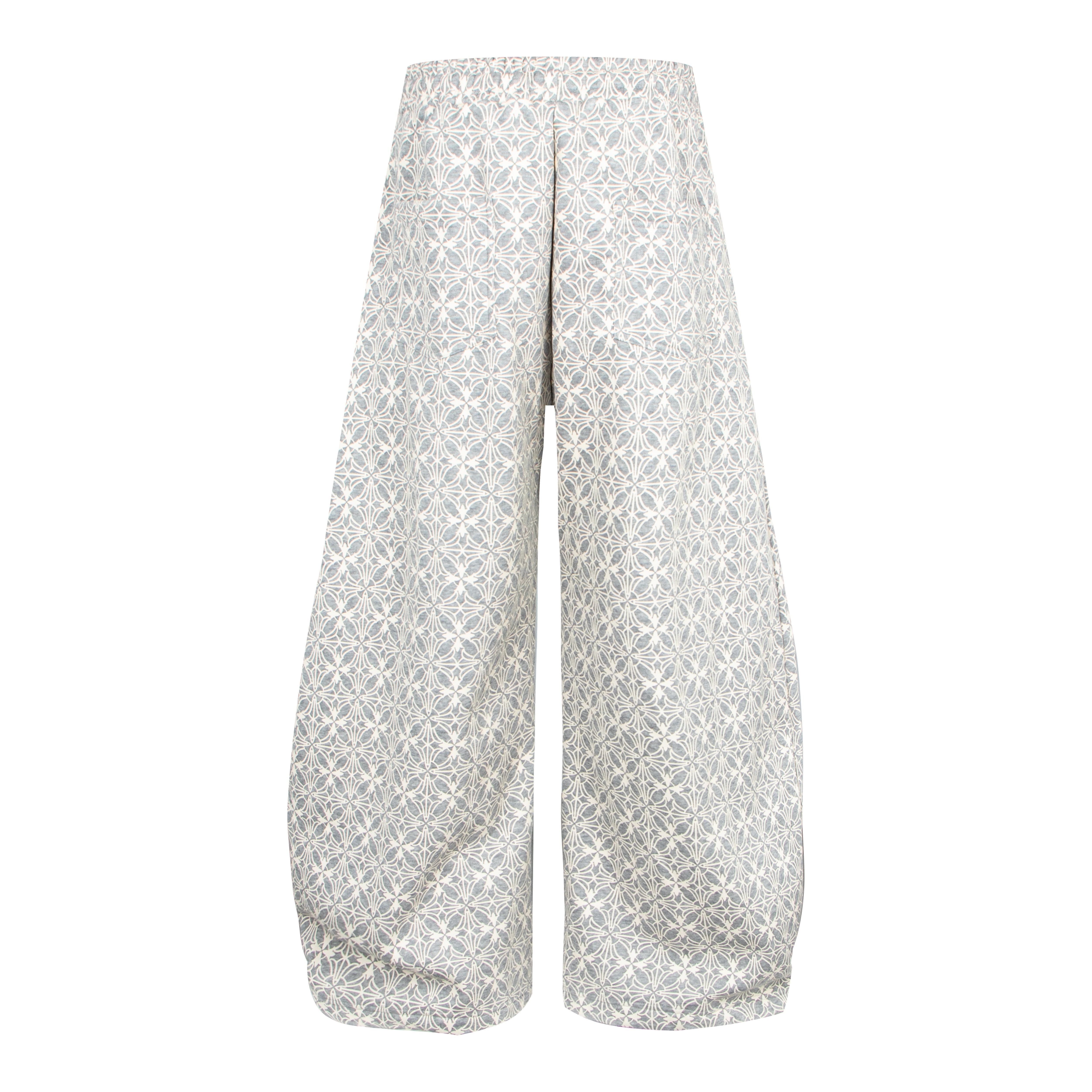 CapCabin All-Over Pattern Graphic Wide-Leg Pants