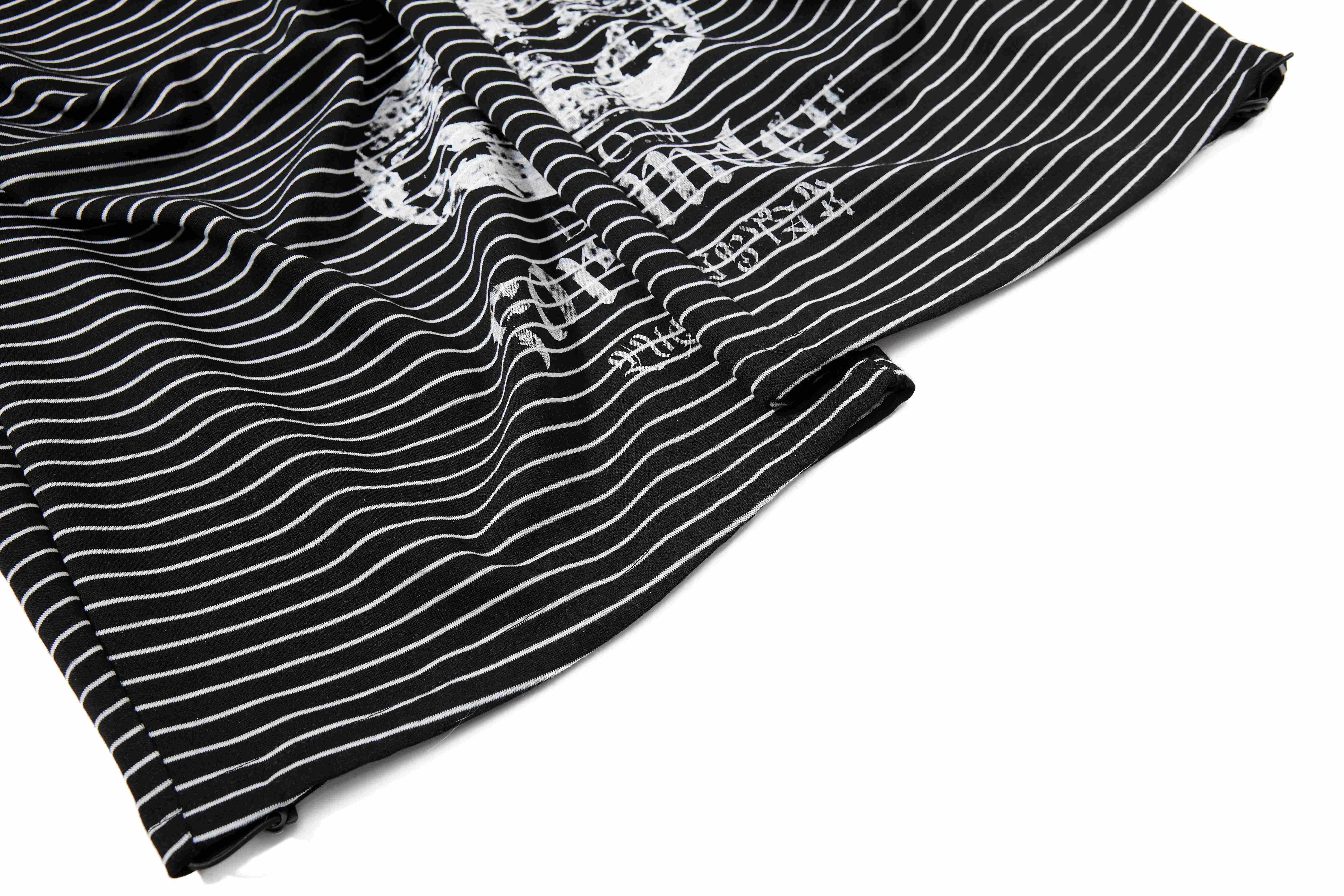 CapCabin “Striped Gothic Draped Pants”
