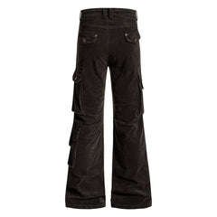 CapCabin Washed Utility Flared Pants