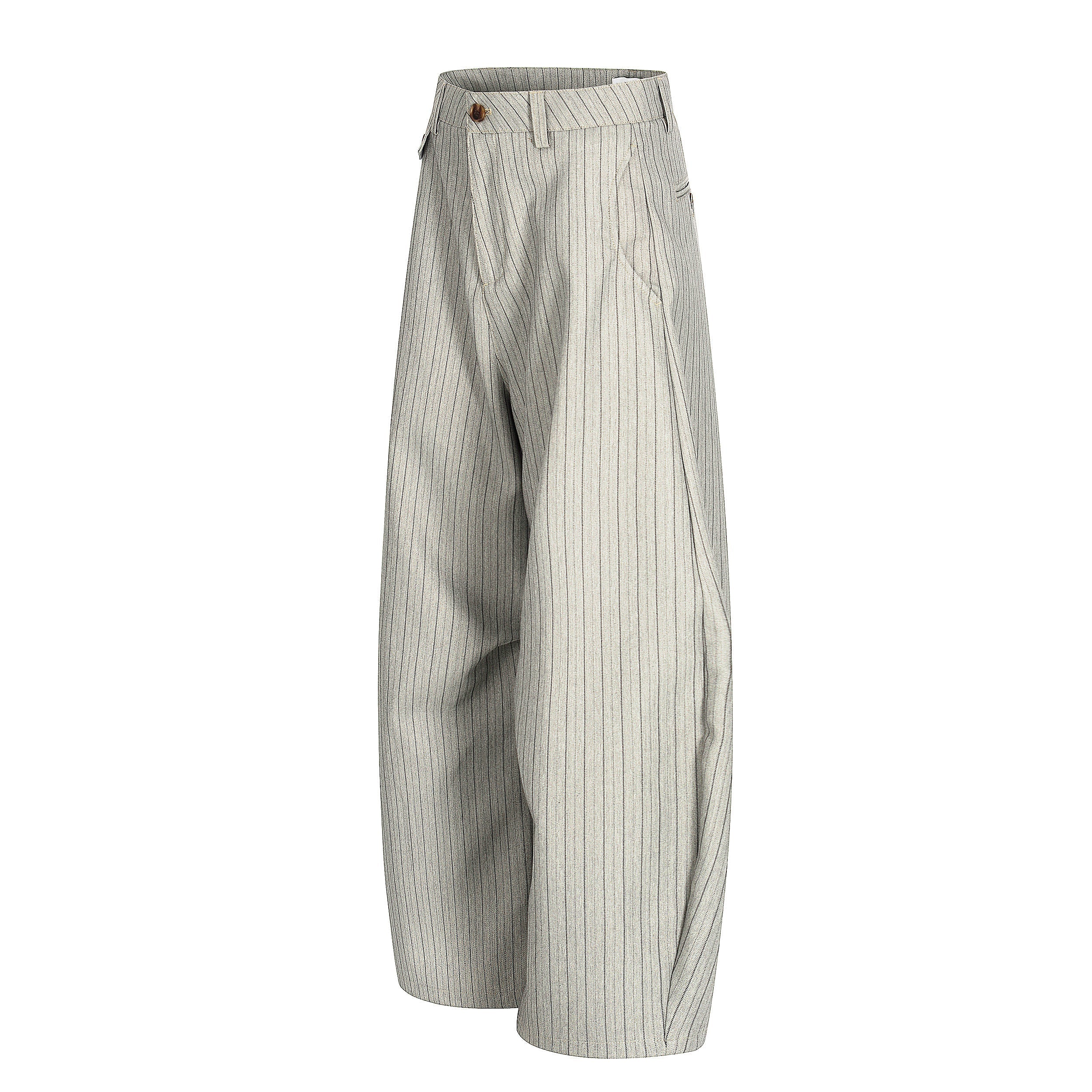 CapCabin Vintage Stripe Barrel Trousers