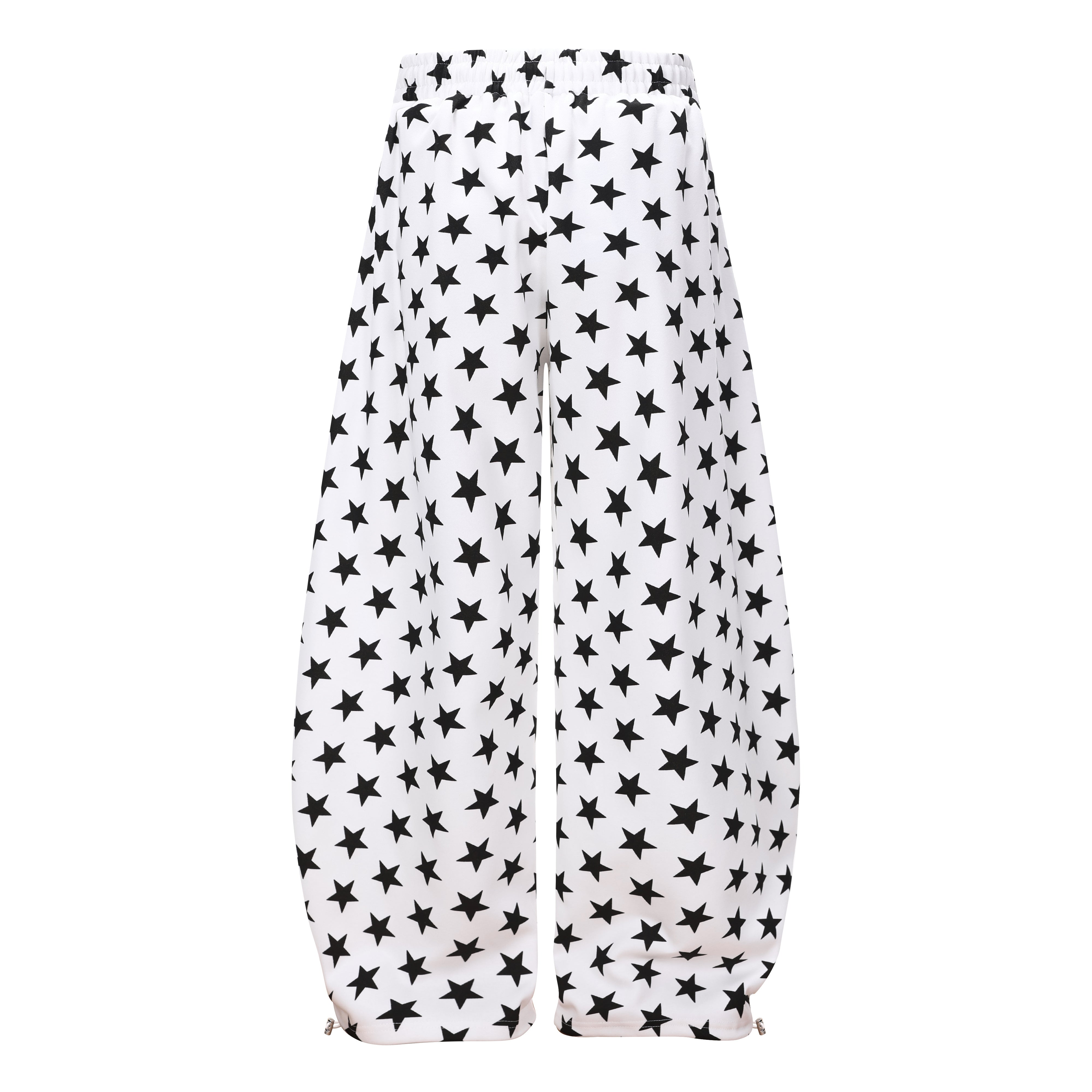 CapCabin Star Print Wide-Leg Sweatpants