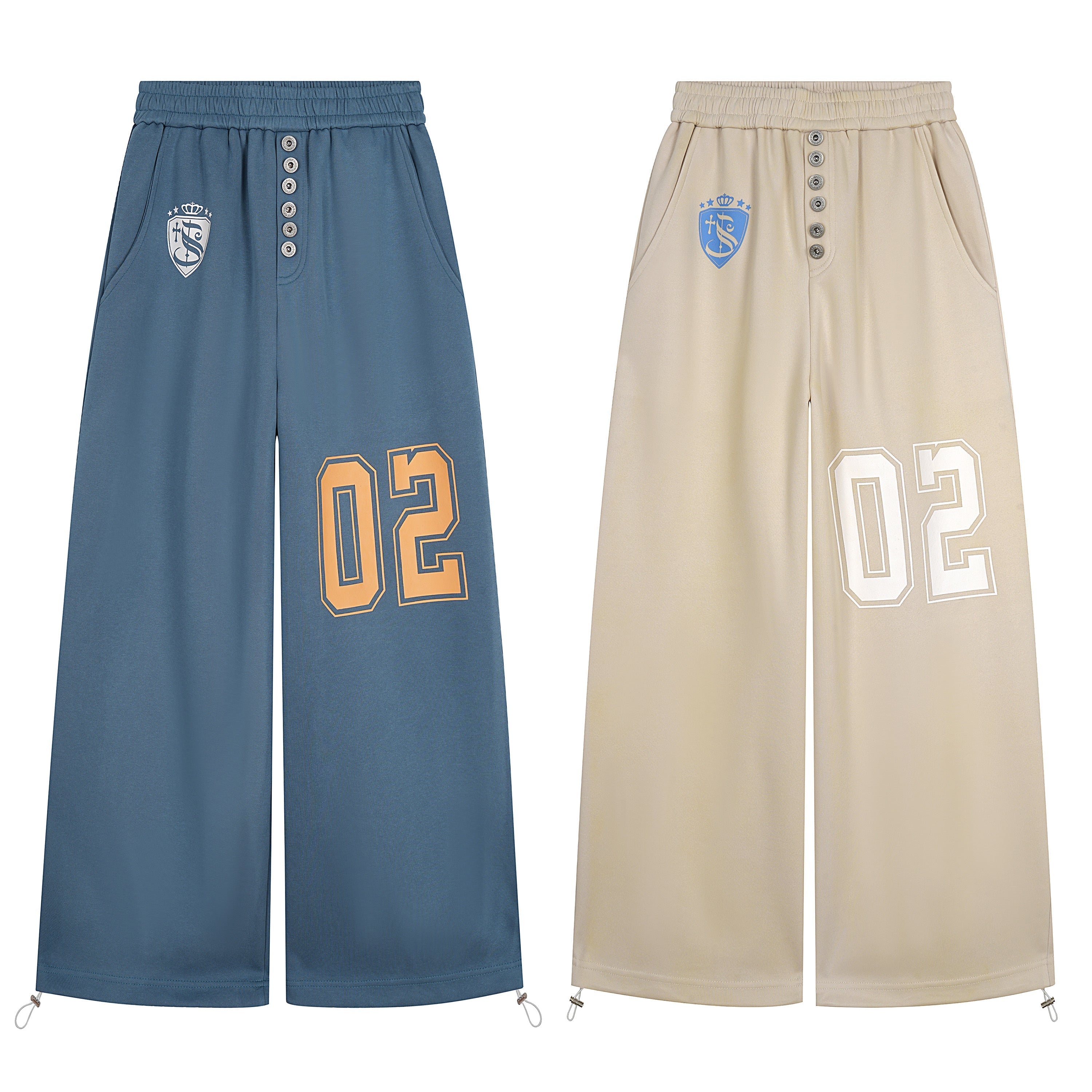 CapCabin Varsity Number Wide-Leg Pants