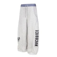 CapCabin Double-Waist Checkered Print Track Pants