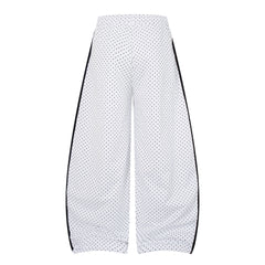 CapCabin “Polka Mesh Wide-Leg Pants”