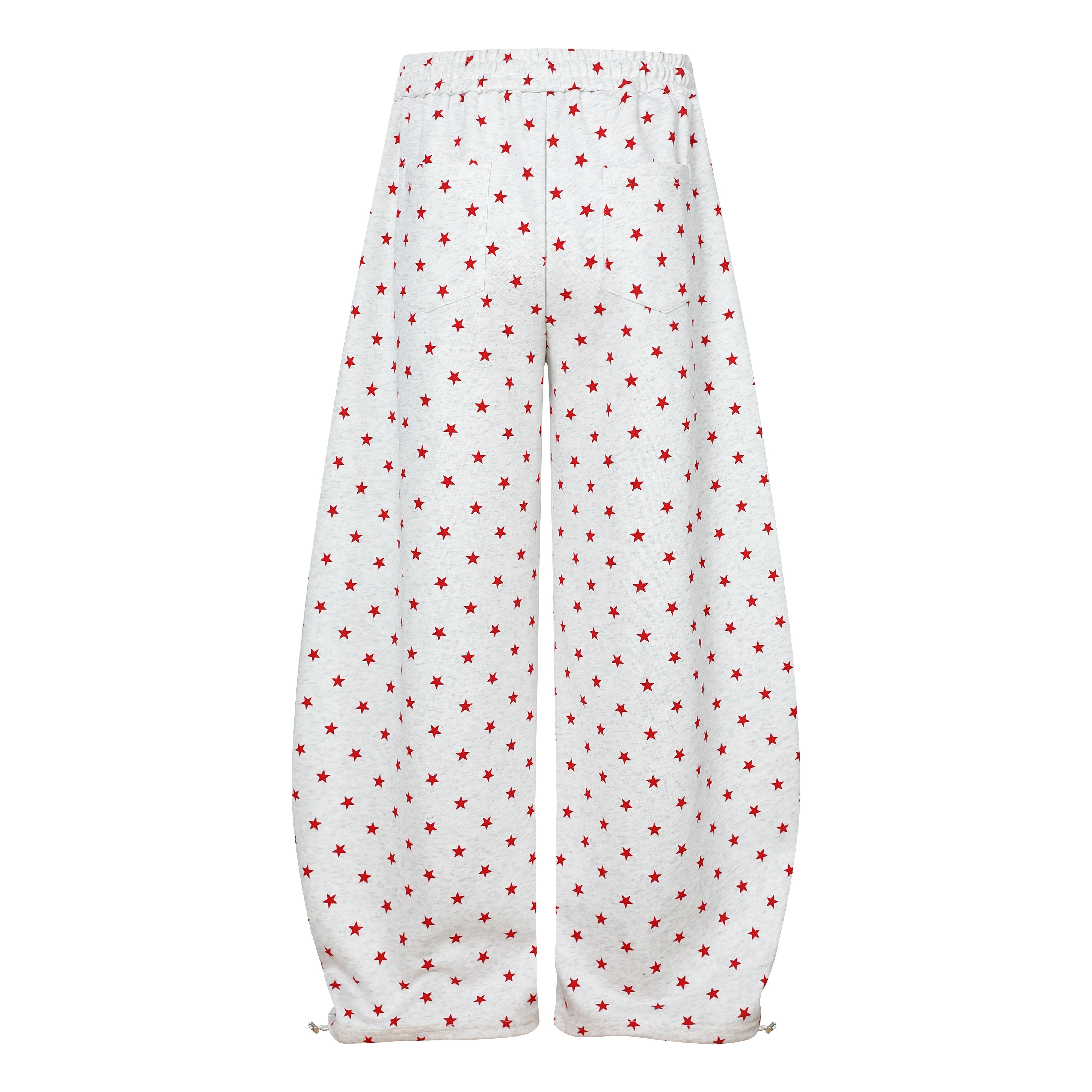 CapCabin Star Print Wide-Leg Pants