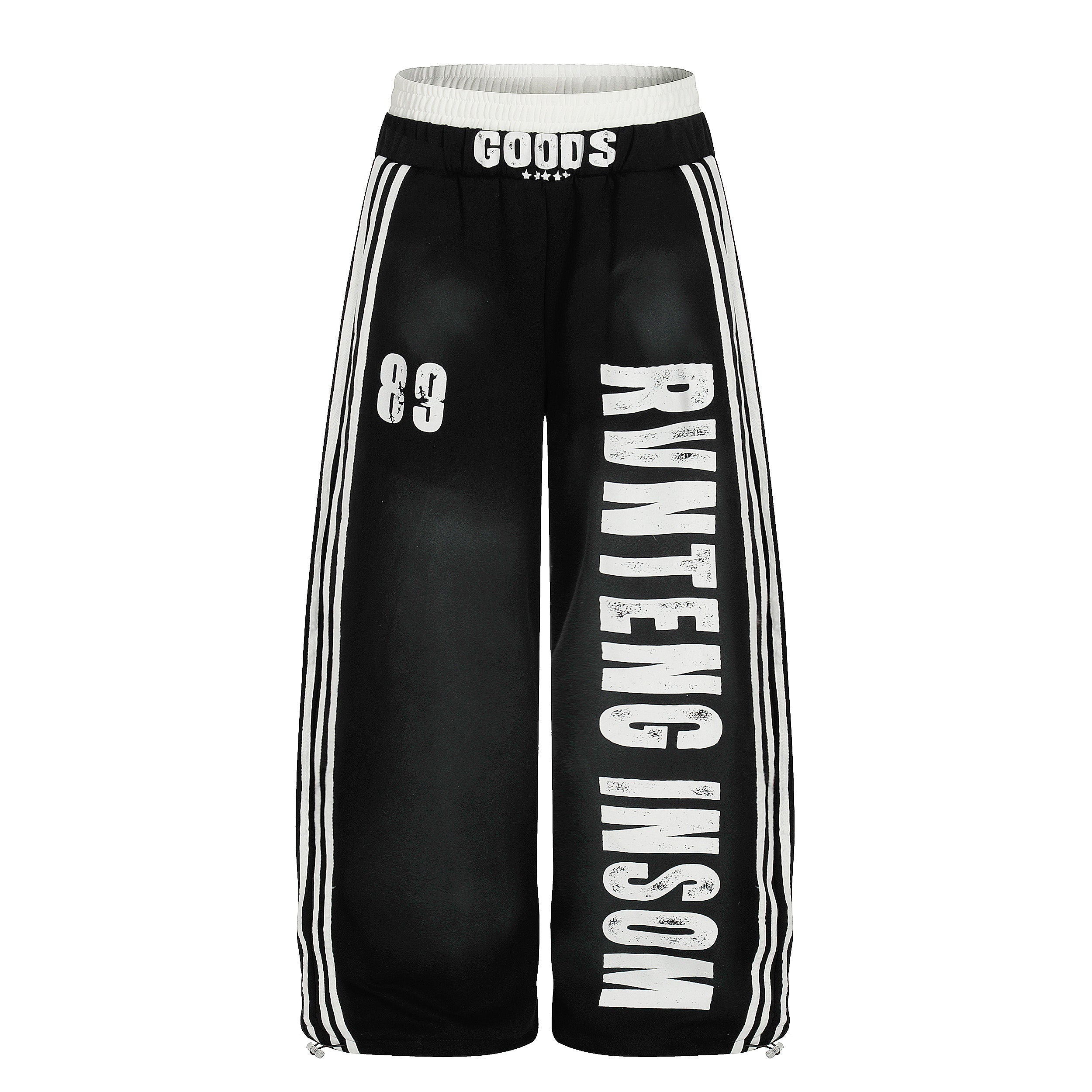 CapCabin Bold Letter Stripe Track Pants
