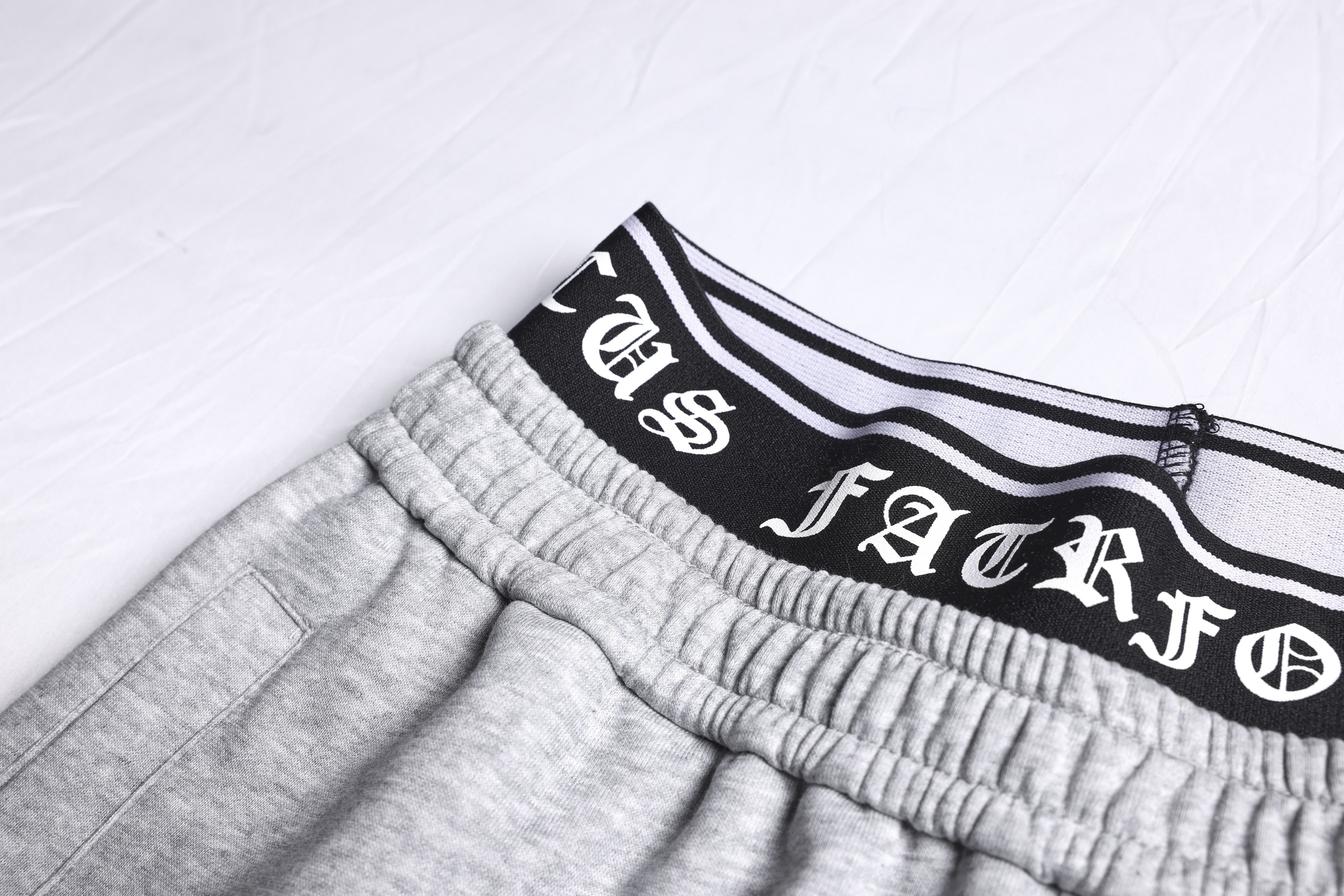 CapCabin Gothic Outline Wide-Leg Sweatpants