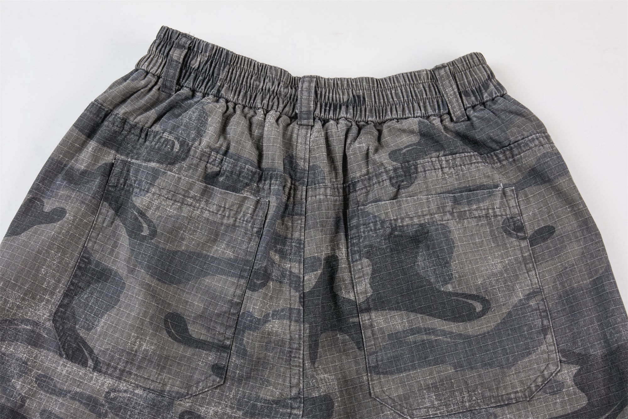 CapCabin Dark Camo Wide-Leg Pants