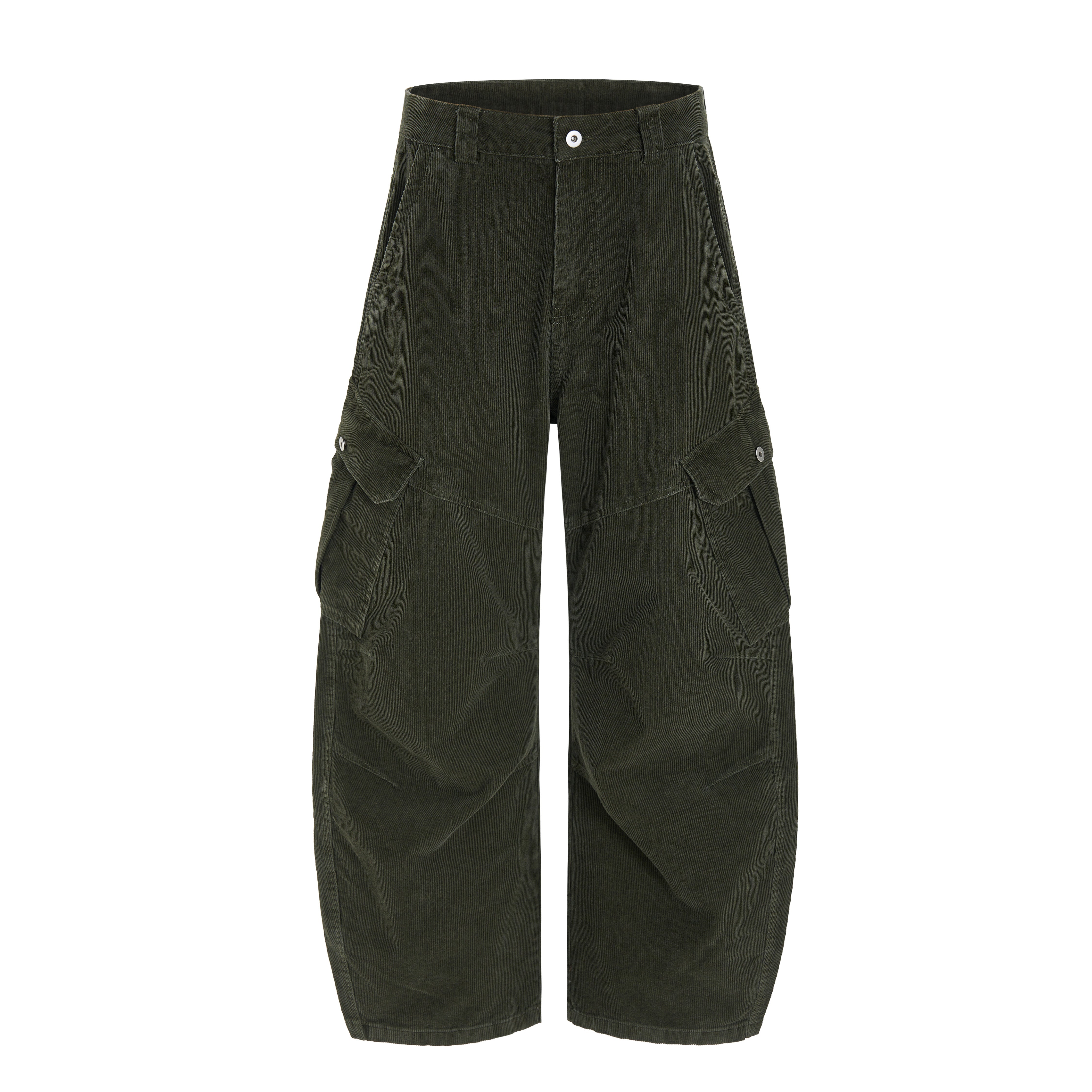 CapCabin Corduroy Utility Wide-Leg Pants