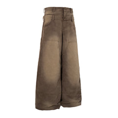 CapCabin Vintage Utility Wide-Leg Pants