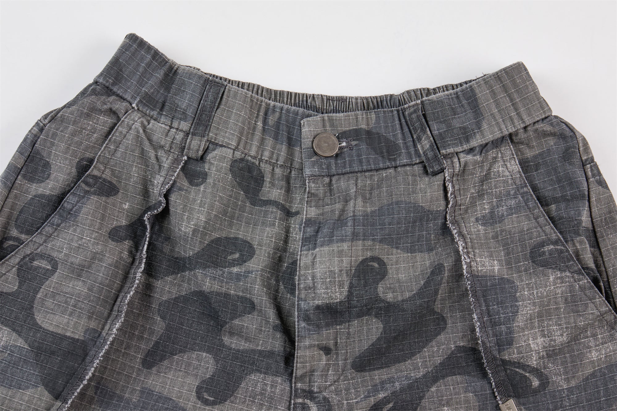 CapCabin Dark Camo Wide-Leg Pants