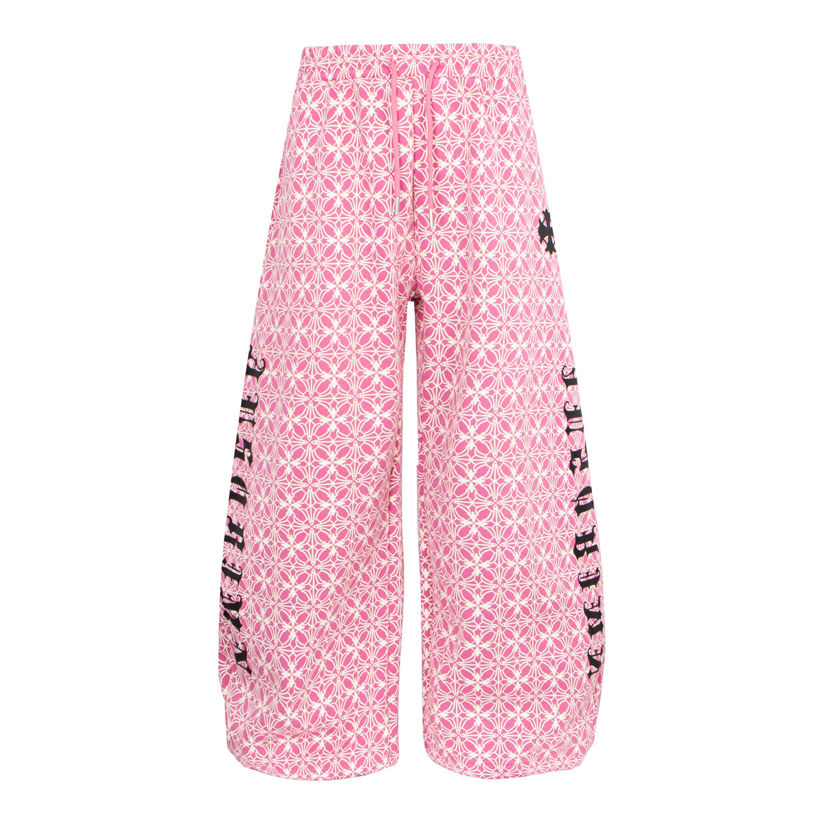 CapCabin All-Over Pattern Graphic Wide-Leg Pants