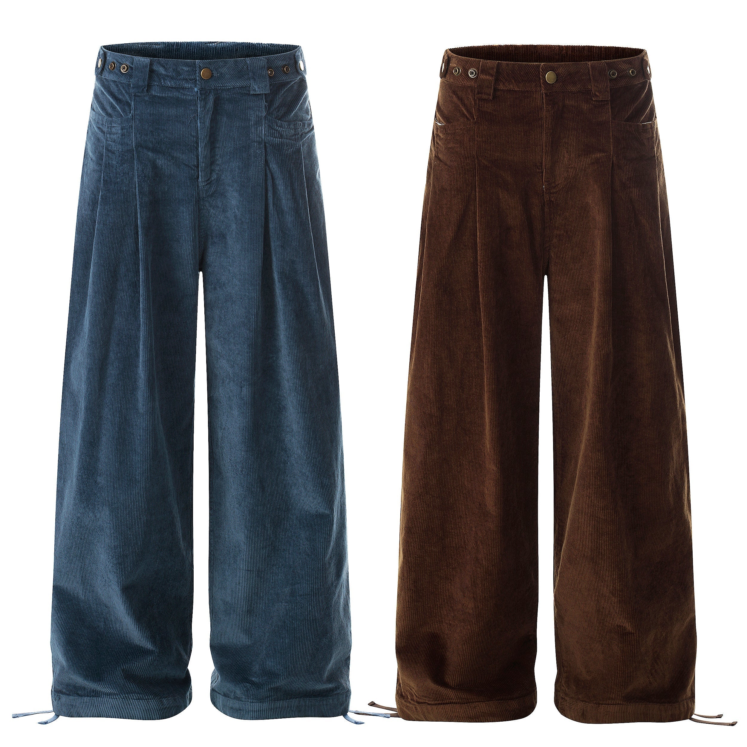 CapCabin Wide-Leg Corduroy Trousers