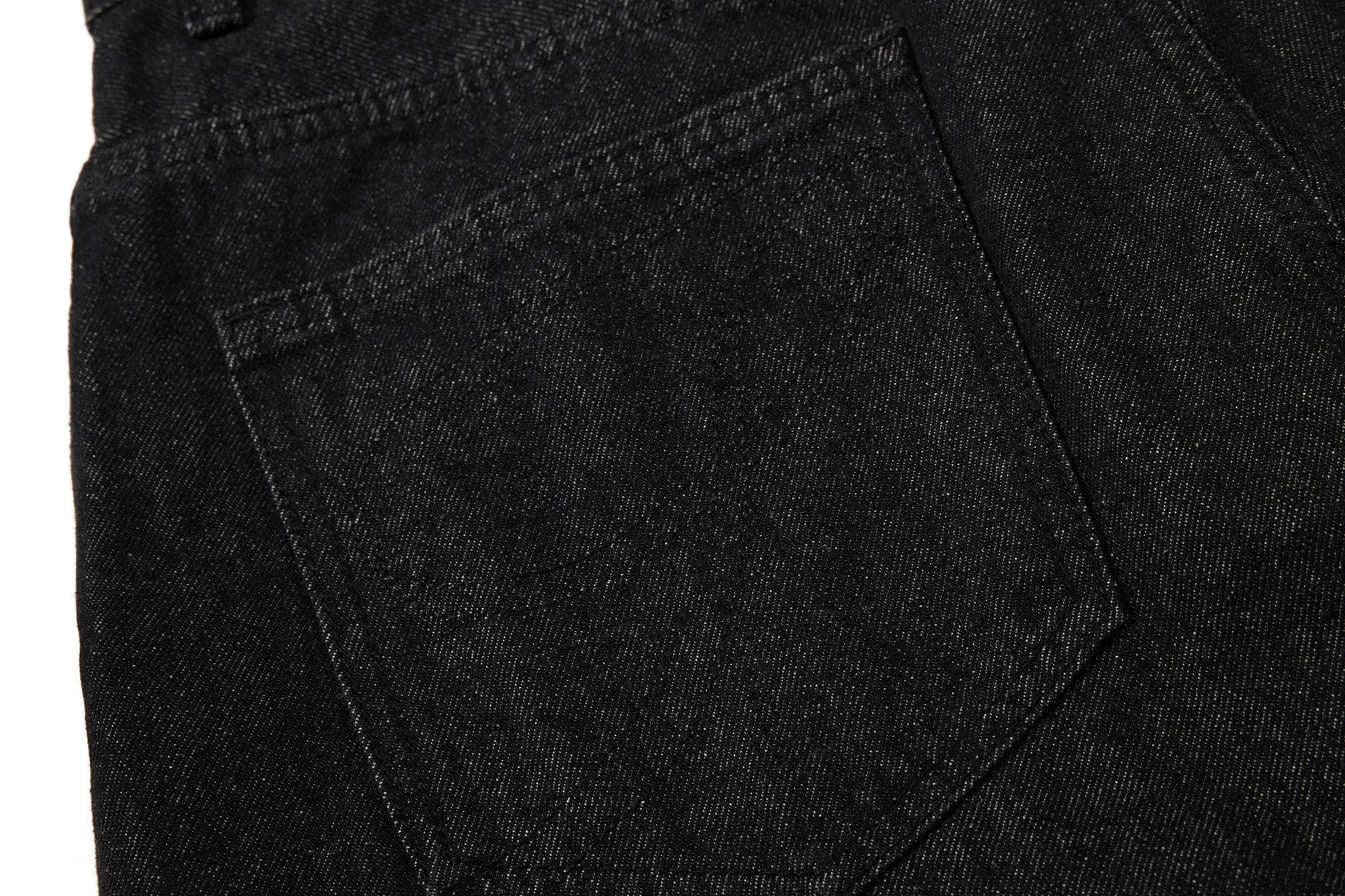 CapCabin Asymmetric Button Denim Shorts