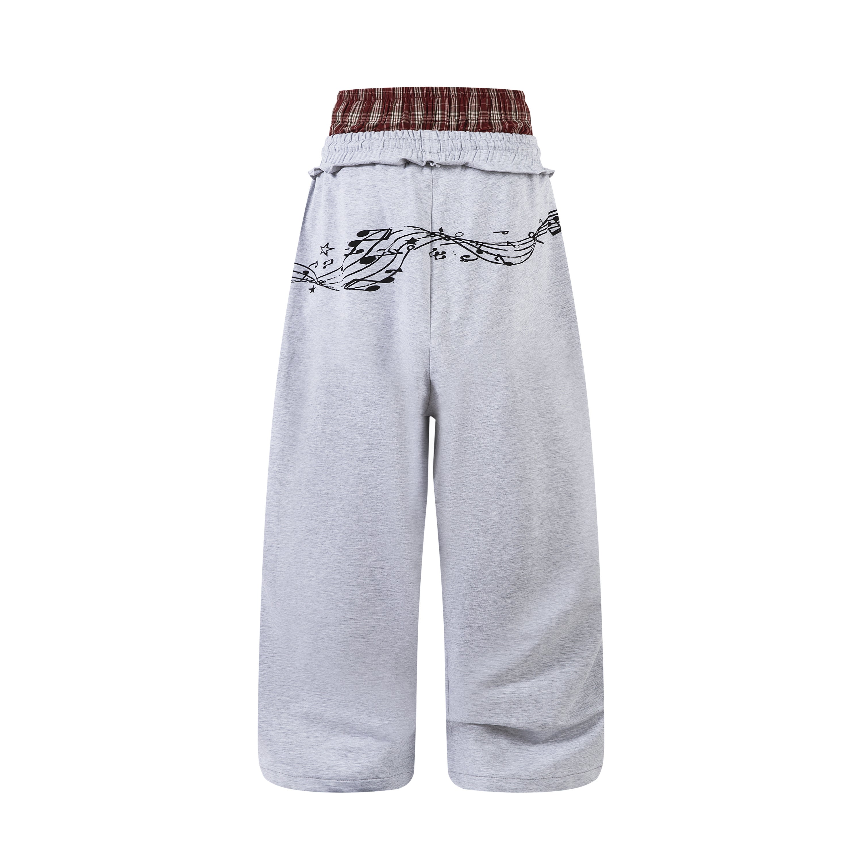 CapCabin Music Graphic Wide-Leg Sweatpants