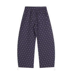 CapCabin Star Pattern Wide-Leg Pants