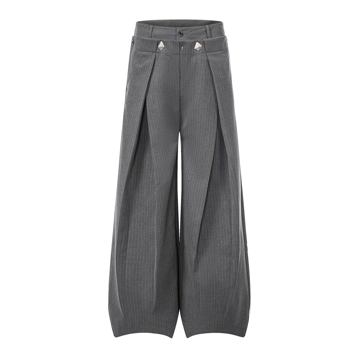 CapCabin “Tailored Wrap Wide-Leg Trousers”