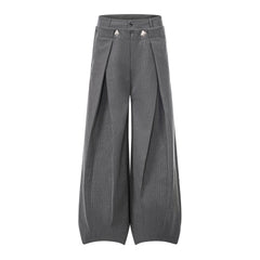 CapCabin “Tailored Wrap Wide-Leg Trousers”