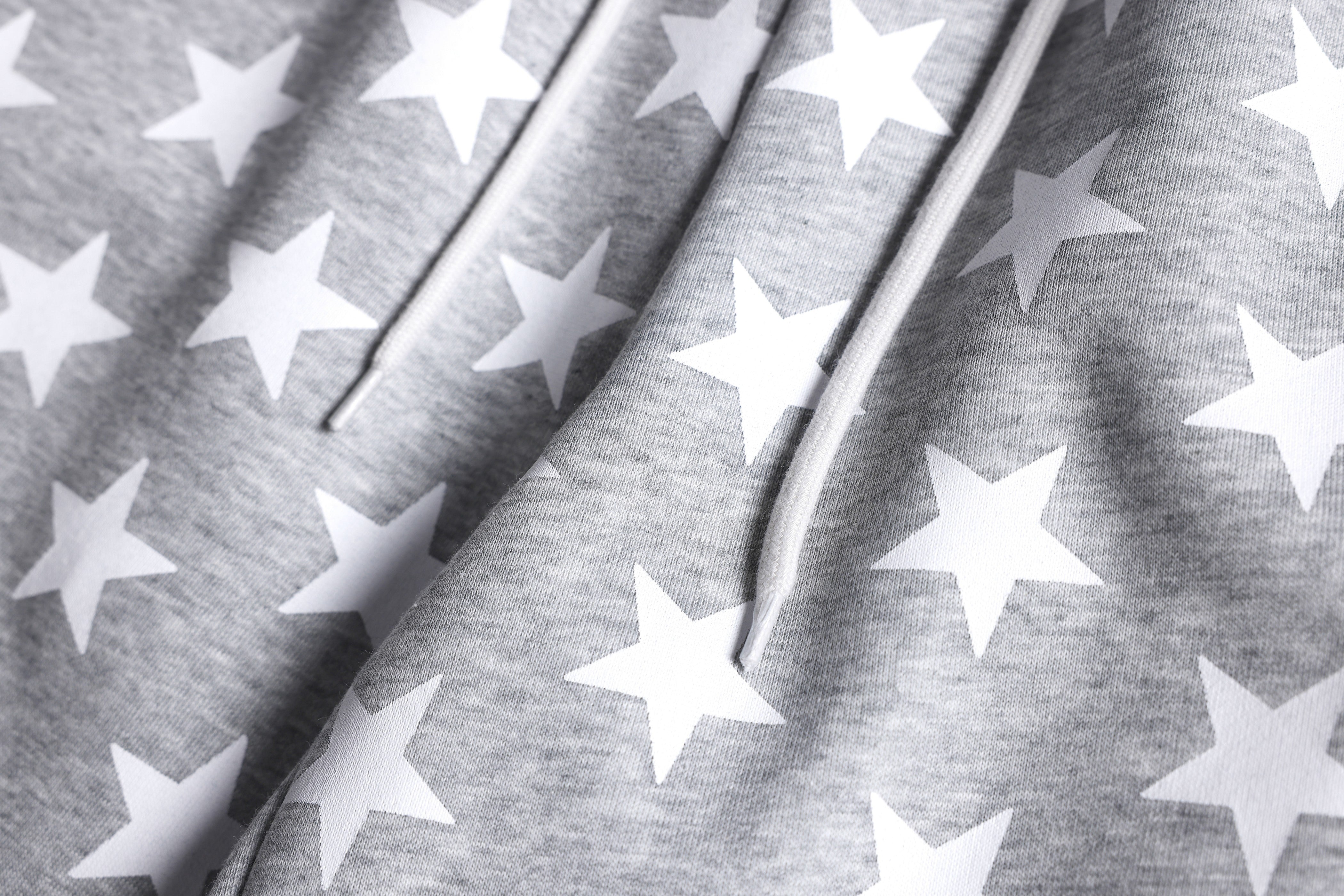 CapCabin Star Print Wide-Leg Sweatpants