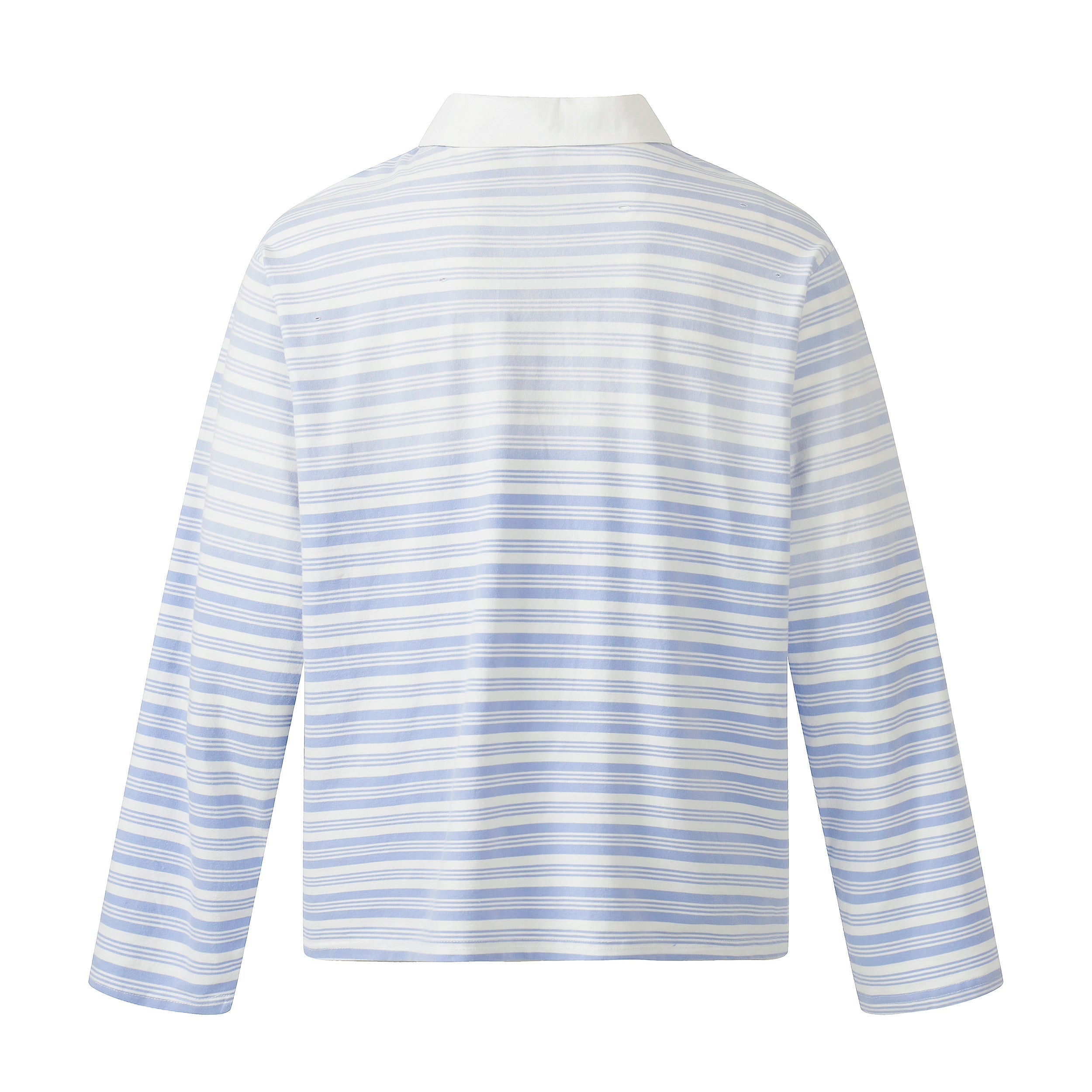 CapCabin Striped Long Sleeve Polo Shirt