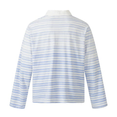 CapCabin Striped Long Sleeve Polo Shirt