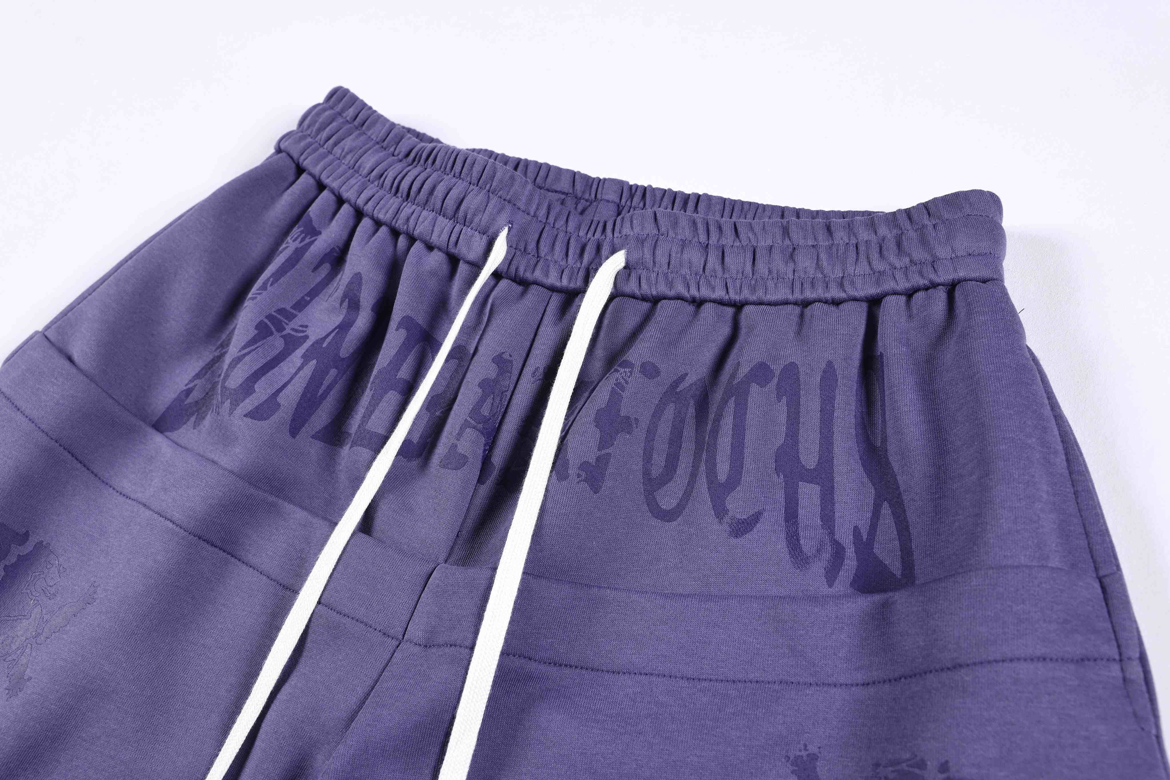 CapCabin Gothic Script Wide-Leg Pants