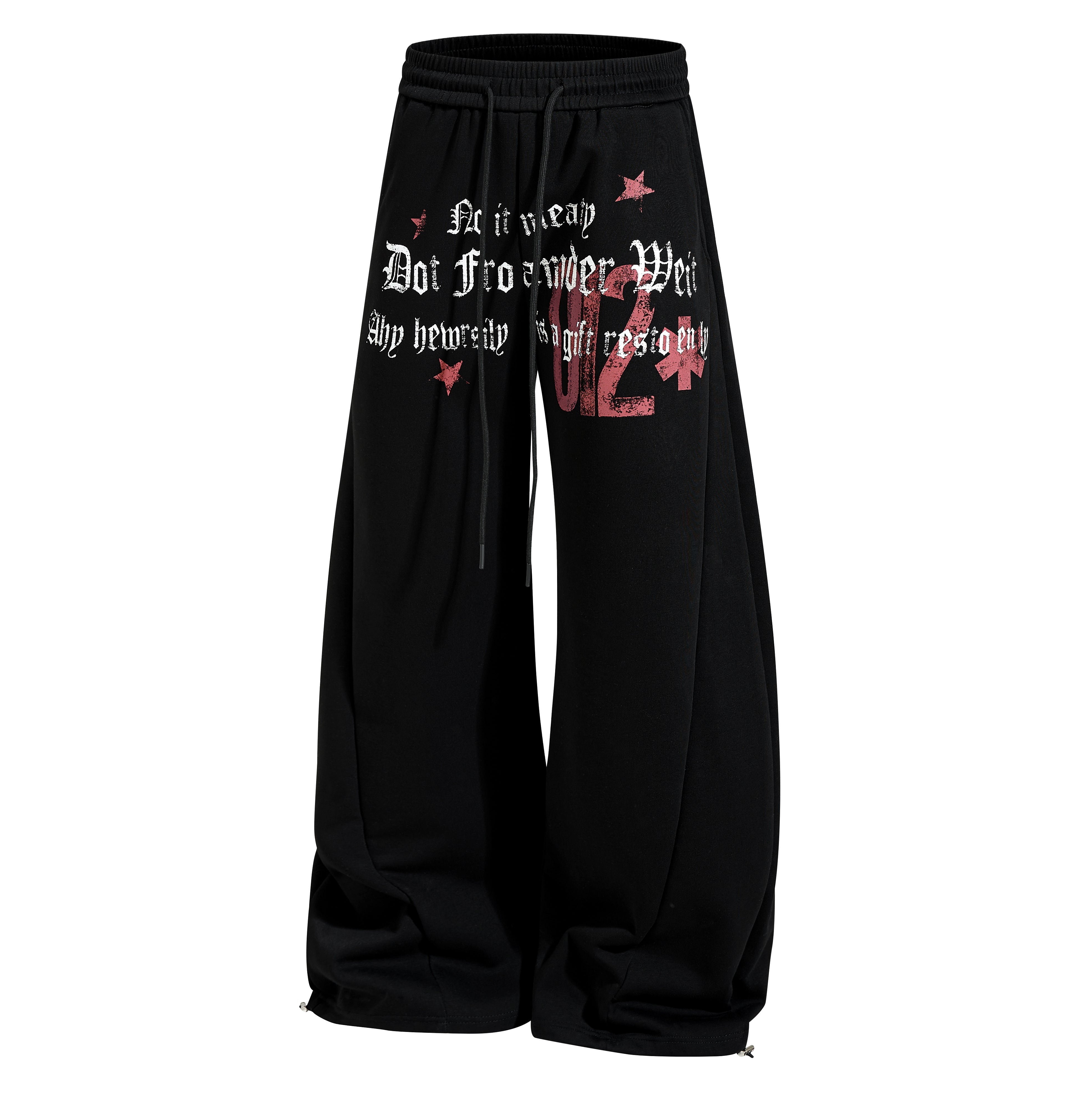CapCabin Vintage Star Wide-Leg Sweatpants
