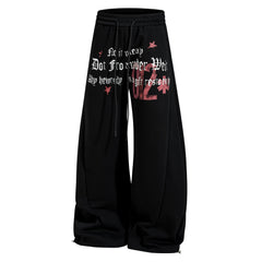 CapCabin Vintage Star Wide-Leg Sweatpants